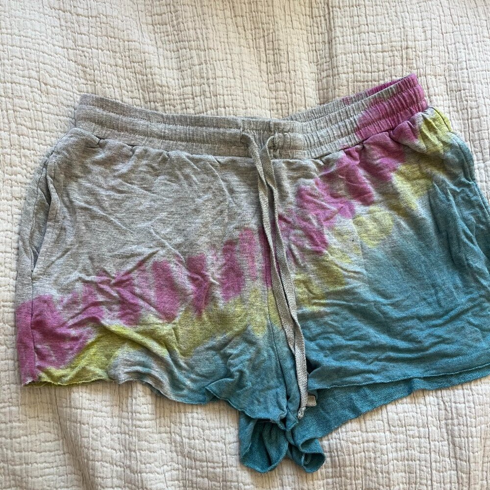 Tie-dye PJ shorts